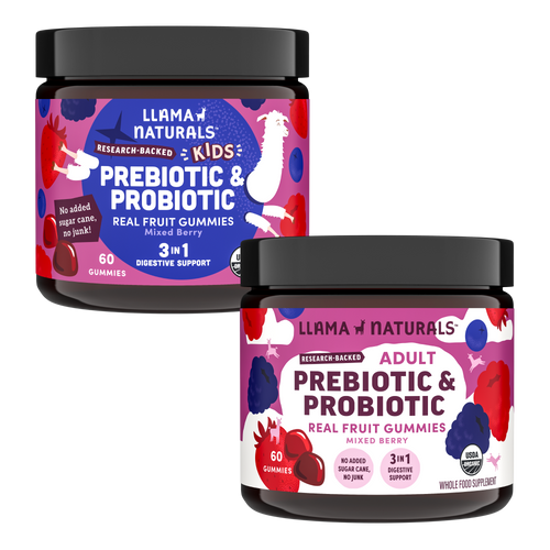 Kids Probiotic + Adult Probiotic Bundle, Mixed Berry (Organic)